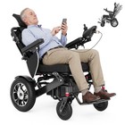 Open Box Reclining Electric Wheelchair Foldable Power Wheelchair For Home travel