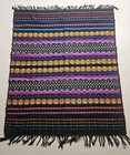 New Guatemalan Weaving Mayan Woven Textile Tapestry-vibrant Colors 33x40- L11
