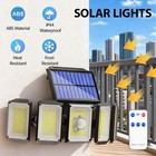 3 4 5-head Led Solar Motion Sensor Light Outdoor Garden Wall Security Flood Lamp