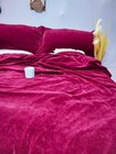 Pieces Set Luxury Crushed Pink Duvet Cover Boho Bedding Uo Comforter Cover King