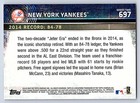 2015 Topps Series 2 Base   697 New York Yankees - Team Card