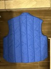 Blue Vintage Puffer Jacket Vest Men   s Size Medium Full Zip