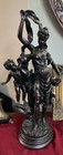 Antique Art Nouveau Female Nude  Bronze Style - Victorian edwardian Period