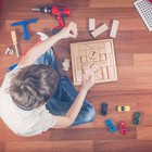 Natural Wood Building Blocks  32 Stackable Pieces Children Brain Development Toy