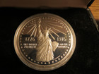 The National Bicentennial Medal 1776-1976 Proof Silver Coin With Case   Papers 