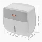 Wall Mounted Bathroom Roll Paper Holder Waterproof Plastic Toilet  Boxes Black