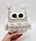 Snowy Owl Handmade Crochet Stuffed Animal Plush 