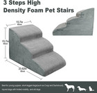 3 Steps High Density Foam Dog Stairs Ramps non-slip Pet Steps For Older Dogs pet