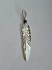 Ray Tracey Knifewing Sterling Silver Handmade Feather Pendant 