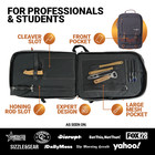Chef Sac Retro Chef Knife Backpack Waxed Canvas     20  Slot Knife Bag
