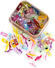 100 Pack Multipurpose Sewing Clips For Quilting And Crafts With Tin Box Assort