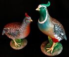 Large Majolica Birds  italian Pottery  C 1950 s