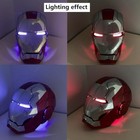 2025 Iron Man Mk5 1 1 Helmet Wearable Voice-control Cosplay Mask Silver Autoking