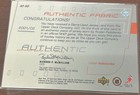 2001-02 Sp Game Used Ruslan Fedotenko  af-rf      Flyers      Game Worn Jersey Card
