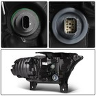 Left Headlight Assembly Durango 2021-2024 Black Housing Clear Lens 68433779af