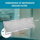 2 Pack Grease Filters Fits Ge Microwave Wb06x10288 Replacement