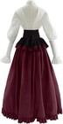 Cr Rolecos Victorian Dress Costume Women Medieval Vintage Edwardian Blouse Maxi