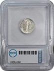 1937 Mercury Dime 10c Icg Au50 About Uncirculated Obverse Struck Thru Mint Error