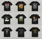 Lot Of 3 Mens Rock Band Graphic T-shirts Music Tee Bundle Concert Tour Shirts