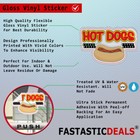Food Truck Decals Hot Dogs Best In Town Restaurant   Food Concession Sign Red