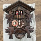 Vtg Black Forest Cuckoo Clock Swiss Romance Froehliche Wanderer Edelweiss 2708