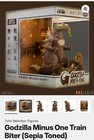 Super7 Reaction Exclusive Godzilla Minus One Train Biter  sepia Toned  Box Lunch
