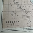 1872 Map Of Aegyptus Egypt Original Vintage Pha  17 Antique  Old Atlas Print