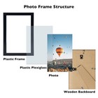 Jcjmy 8x12 Picture Frame Black For Wall Hanging Or Tabletop  Wall Mounting Ho   