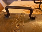 Antique Spanish Revival  mexican Iron   Metal Dome Chest Box 