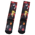 Naruto Shippuden Akatsuki Socks Anime Manga Men s Sublimated Crew Socks