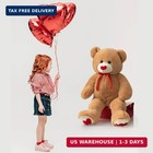 Hollyhome Big Teddy Bear Stuffed Animal Valentines Large Bear Plush With Red Hea