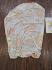 Vtg Strawberry Shortcake Friends Twin Fitted Sheet Garden Teaparty Upcycle Craft