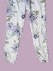 Size Small Lounge Athleisure Sweatpants Purple Rose Print Croquette Cottage