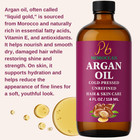 Moroccan Argan Oil 4 Fl Oz   100  Pure Cold-pressed   Argan Oil For Hair   Skin