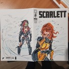 Gi Joe Scarlett 1 Original Comic Blank Variant Cover Rodrigues Art Signed