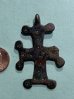 Ancient Christian Byzantine Cross Artifact Bronze 1100-1200 A d  Coa