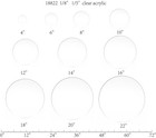 Clear Acrylic Plexiglass Discs 10 Sizes From 4 -22   1 8  Thickness