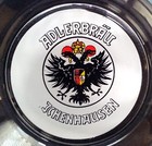 Vintage German   Adlerbrau   Beer Rare 6  Clear Glass Ashtray - Unused
