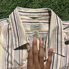 Vintage 70s L l bean Striped Long Sleeve Button Up Shirt Size L