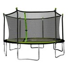 Sportspower 14  Round Trampoline With Safety Enclosure In Green And Black