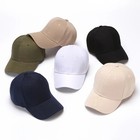 Plain Blank Solid Baseball Cap Adjustable Hat Mens Womens Curved Visor Box Ship