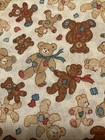 44    X 2 Yards Lightweight Cotton Fabric Bears Nursery Children   s Fabric