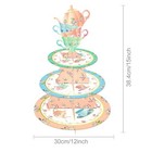 Floral Tea Party 3 Tier Cupcake Stand  alice In Wonderland Party  spring Party