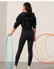 Athleta Girl High Rise Powervita Chit Chat Tight Legging In Black Size 12 Large
