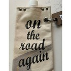 Tote Able Reusable Water Beverage Canteen On The Road Again Portable Foldable