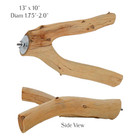 Large Manzanita Parrot Perch 13 x 10    Diameter  1 75 -2 25    0525-bp6