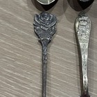 Lot Of 14 Vintage Souvenir Spoons Europe And Usa