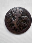 1673 Sweden 1 6 Ore Sm Karl Xi Copper Three Crowns Griffin Well Circulated