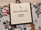 Nwt Vera Bradley Merry Mischief Snow Day Woodland Animals 2 Pc Quilted Placemats
