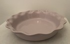 Le Creuset Heritage Pink Chiffon lavender Pie Dish   10      Rare Color excellent